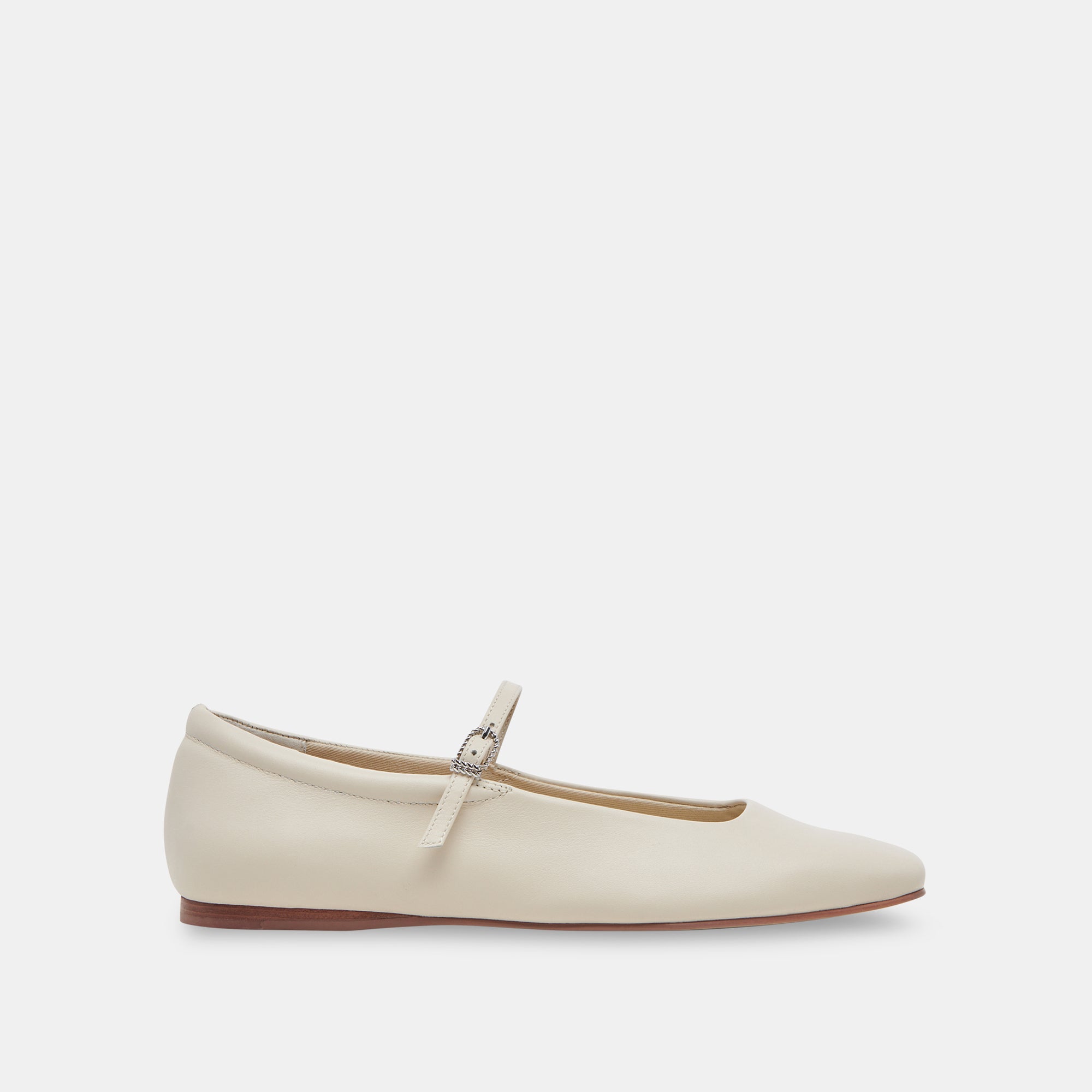DOLCE VITA | Reyes Ballet Flats – Ivory Leather